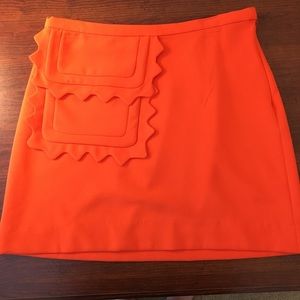 Victoria Beckham for Target orange mini skirt